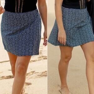 RipSkirt Hawaii Wrap Skirt Women's Size Large Length 2 Black Pearl Batik Print